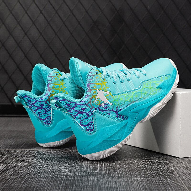 Thumbnail: Boys Basketball Shoes Jordan High Quality Top Soft Non-slip Kids Sneakers Thick