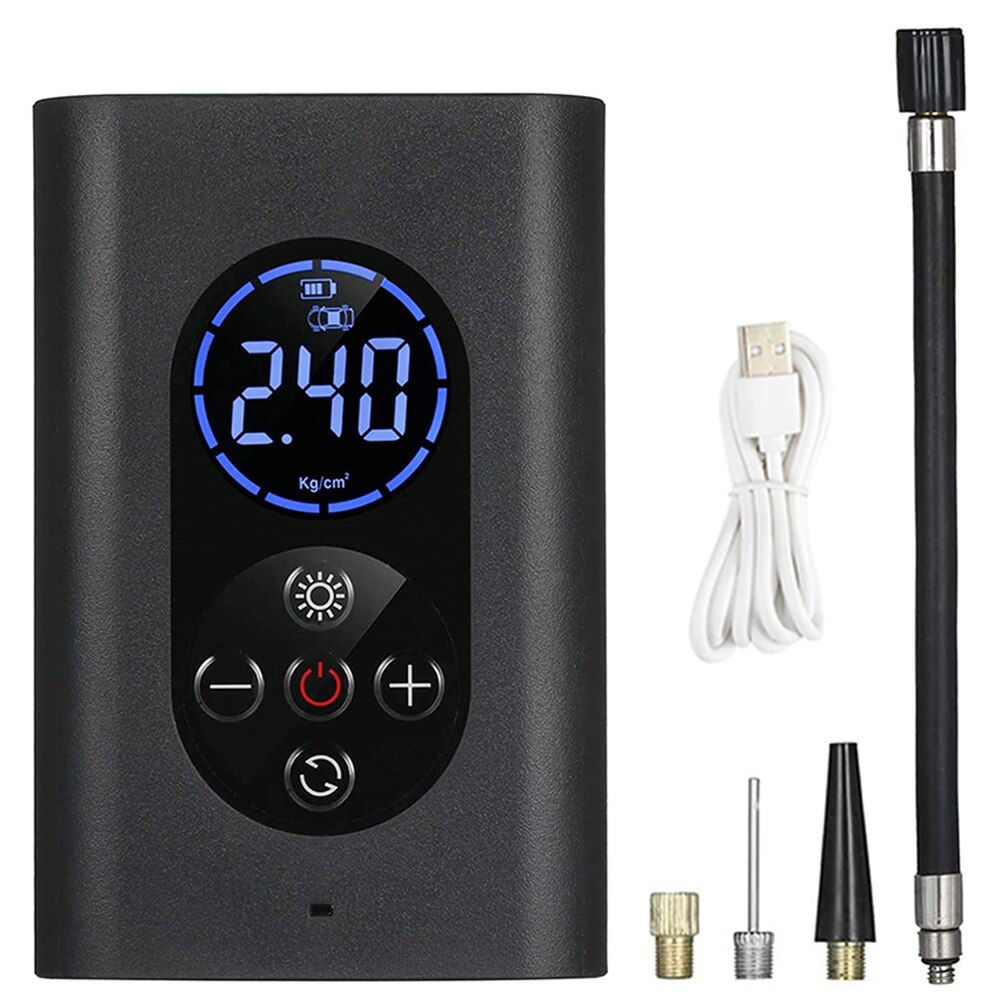 Car Air Compressor Mini Portable Wireless Digital Electric Inflator Pump Inflat