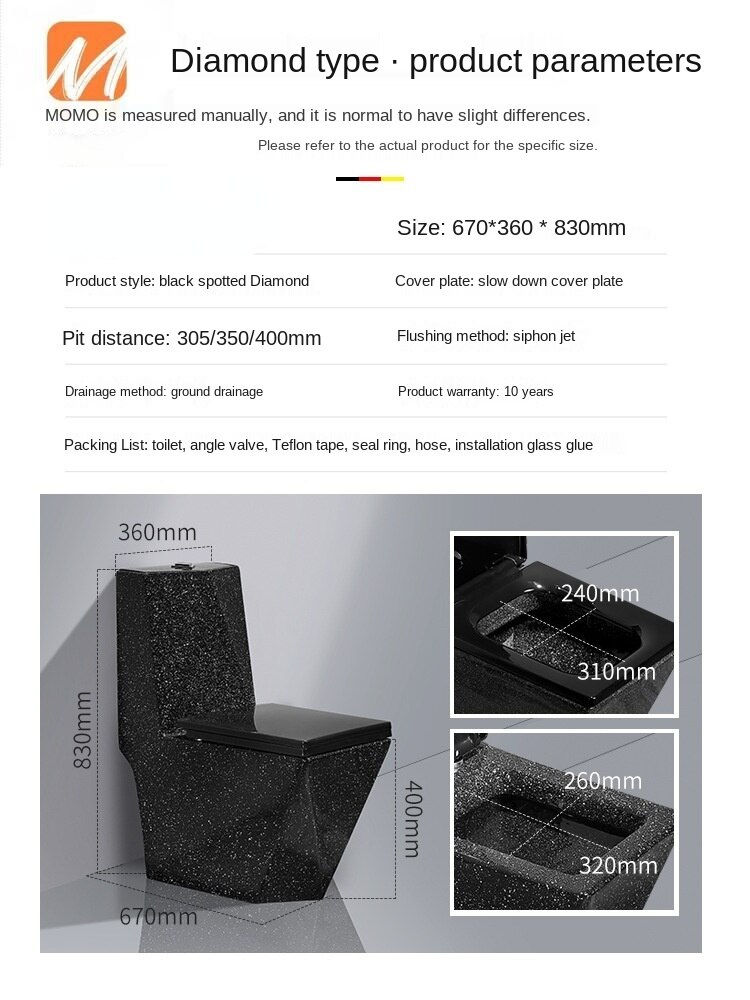 Thumbnail: The new ceramic color toilet home bathroom mute big punch creative small househ