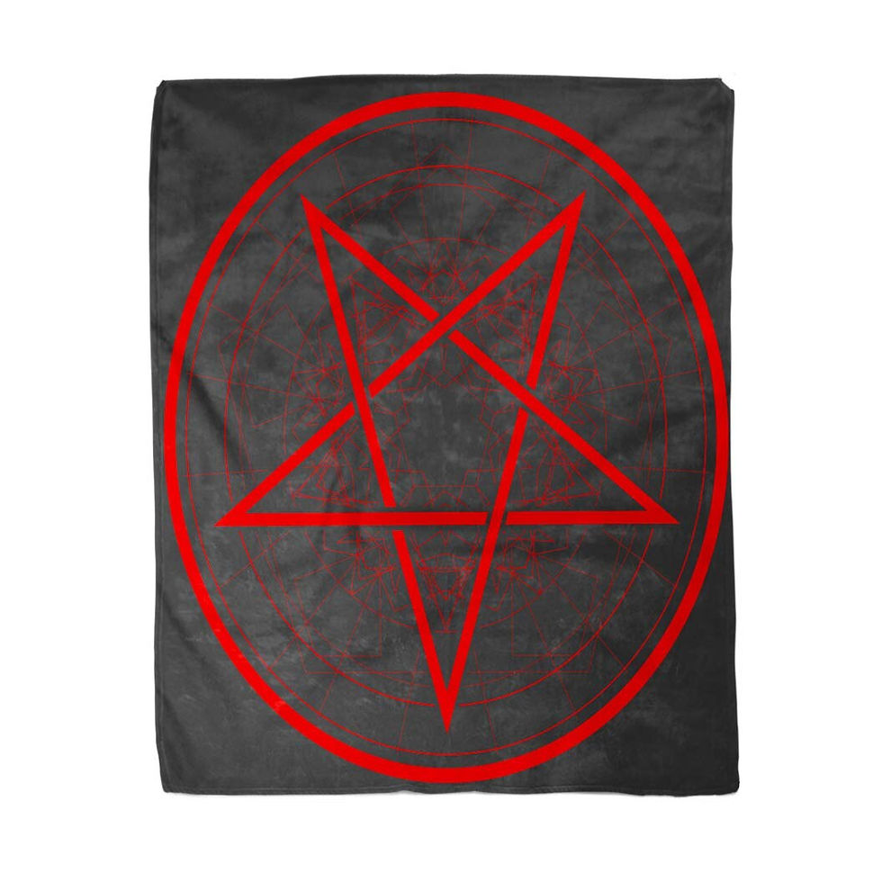 Thumbnail: Baphomet Blanket, Warm Home Soft Cozy Portable Fuzzy Throw for Couch Bed Sofa,D