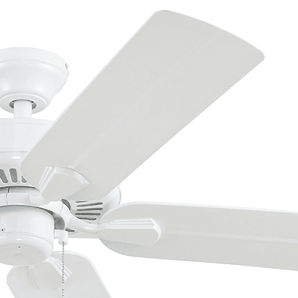 Thumbnail: Better Homes & Gardens 52" White Outdoor Ceiling Fan, Wet Rated, 5-Blade