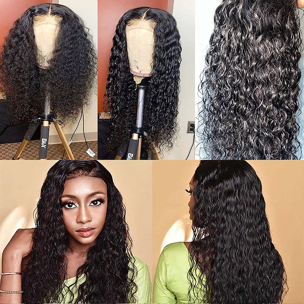Miniatura: Lace Front Wigs Human Hair 20 inch Water Wave Lace Front Wig Unprocessed Human 