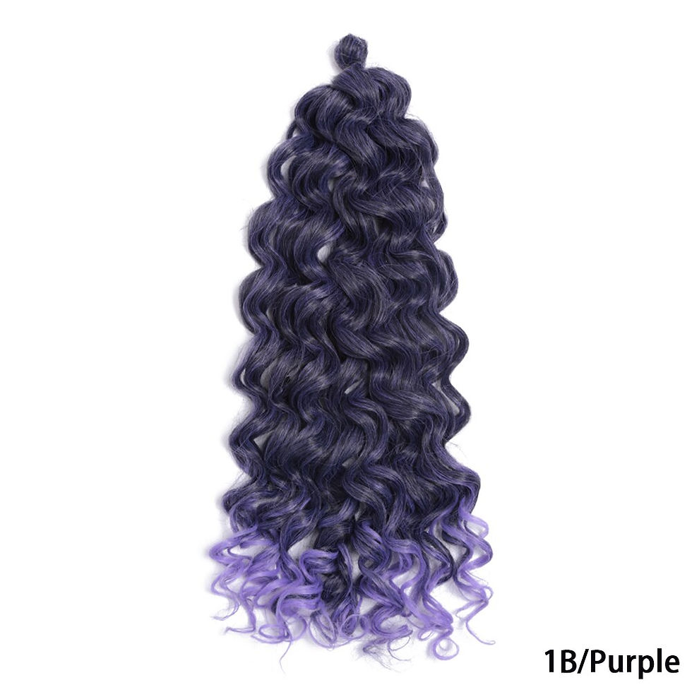 Thumbnail: Synthetic Hair Ocean Wave Crochet Hair Afro Curls Hawaii Braiding Hair for Wome