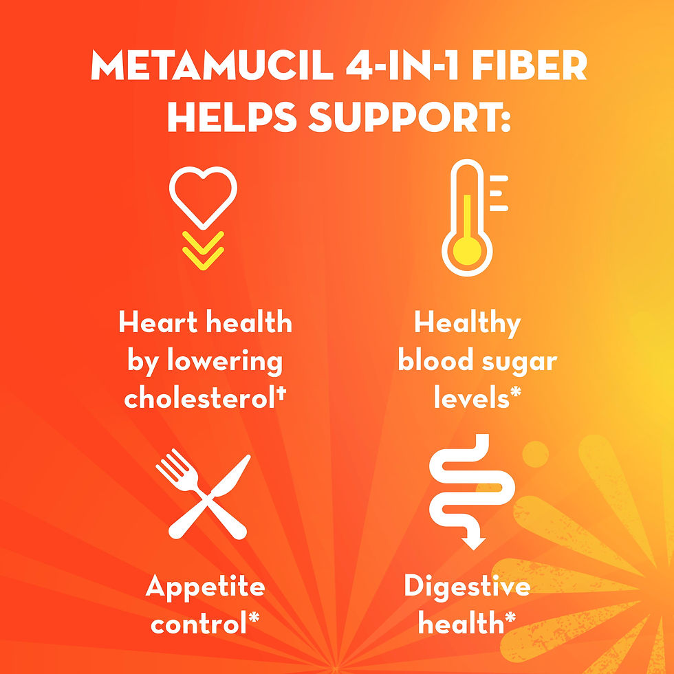 الصورة المصغرة: Metamucil, Sugar-Free, 4-in-1 Fiber for Digestive Health, 72 tsps
