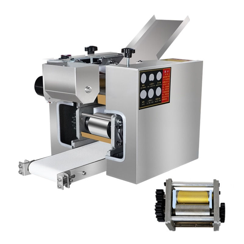 Thumbnail: Commercial Wonton Dumpling Wrapper Maker Machine Round Dumpling Skin Dough Slic