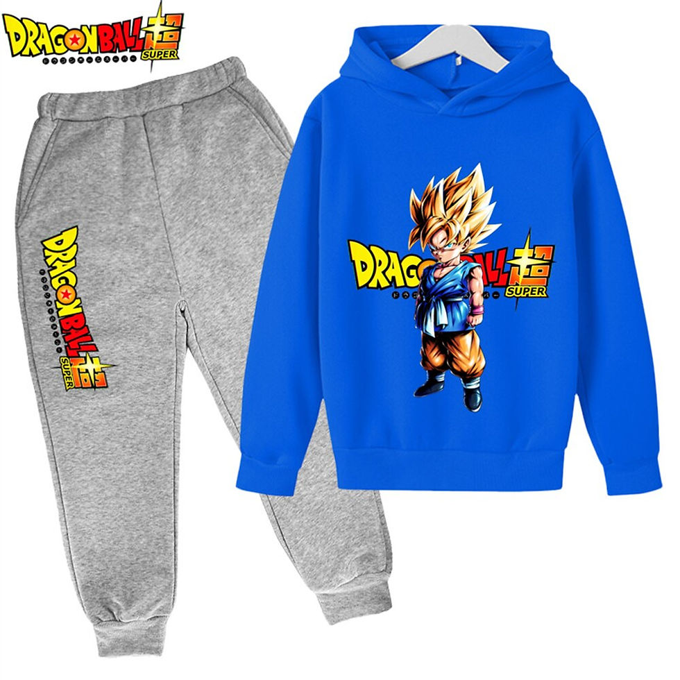 Thumbnail: 2023 New Anime Dragon Ball Z Hoodie Set For Boys Clothes Kids Hoodies Anime Clo