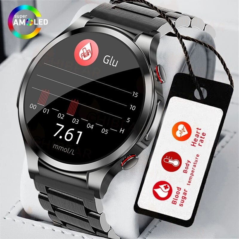 Thumbnail: ECG+PPG Health Smart watch Men Heart Rate Body Temperature Monitoring 2023 Wate