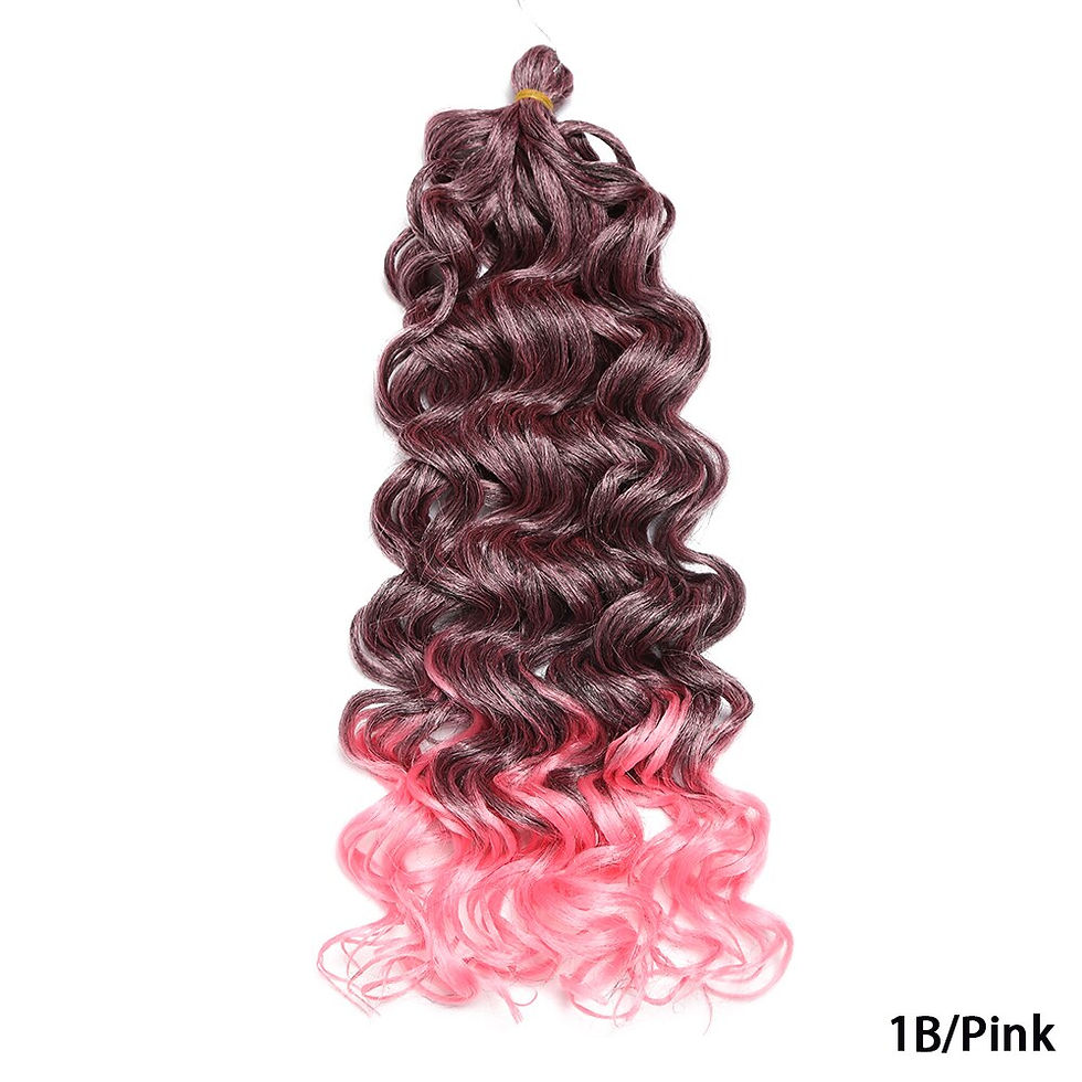 Thumbnail: Synthetic Hair Ocean Wave Crochet Hair Afro Curls Hawaii Braiding Hair for Wome