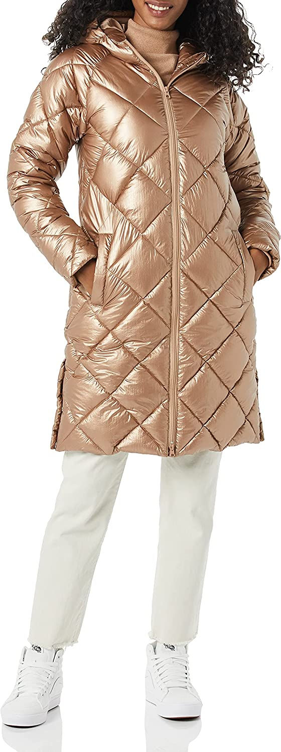 Miniatura: Amazon Essentials Women's Heavyweight Diamond Quilted Knee Length Puffer Coat