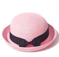 Thumbnail: COKK Panama Hat Simple Summer Beach Hat Female Casual Lady Women Flat Brim Bowk