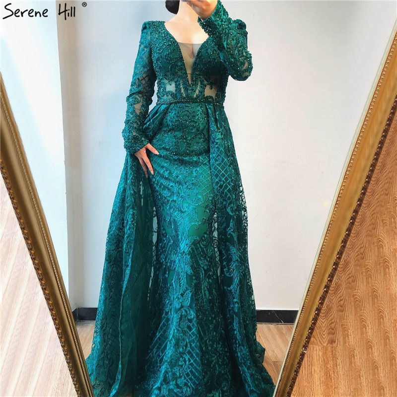 Miniaturbild: Elegant Luxury With Train Evening Party Wear Dresses for Women Plus Size