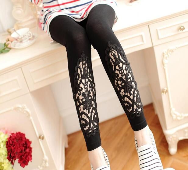 Thumbnail: VIIANLES Sexy Lace Fitness Leggins Women Leggings Diamond Legging Elastic High 