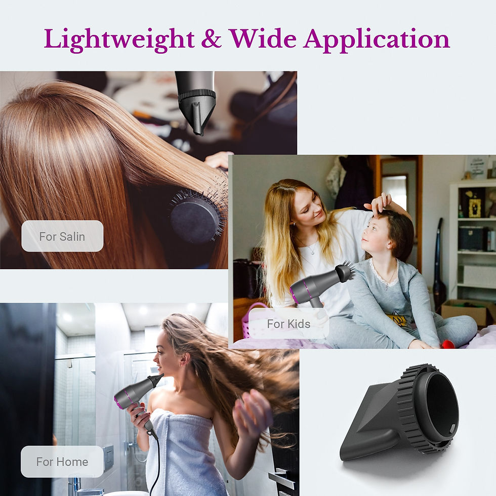 Thumbnail: Salon Electric Hair Dryer Powerful Hot Cold Wind Negative Ionic Blower Home Hai