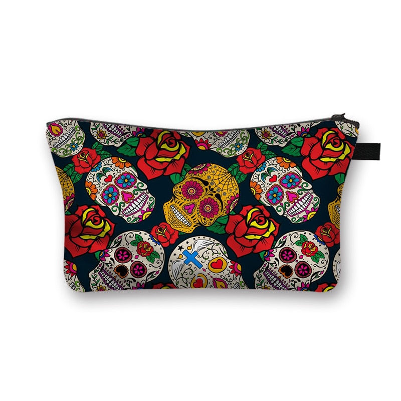 Thumbnail: African Woman Print Cosmetic Bag Afro Ladies Makeup Bags Fashion Girls Cosmetic