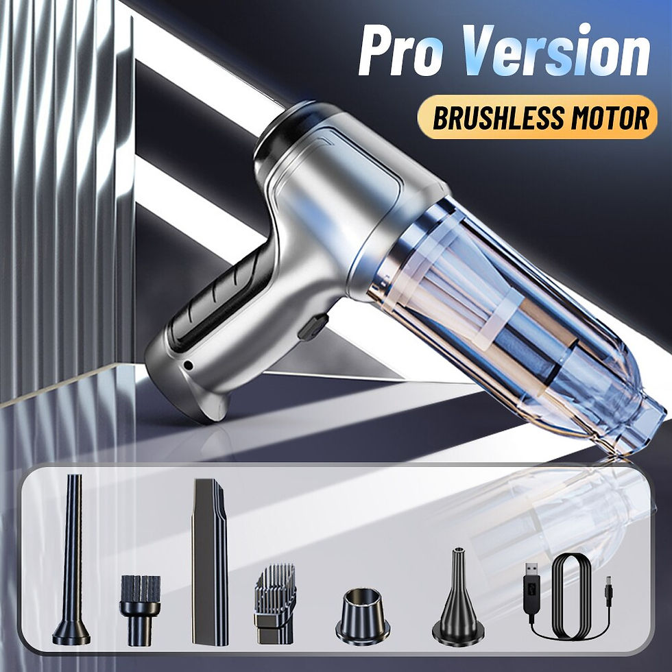 Thumbnail: Car Vacuum Cleaner Wireless Handheld for Home Car Accessories Desktop Keyboard 