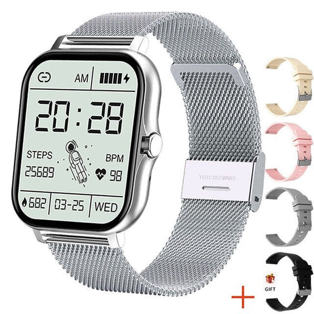 Thumbnail: Full Touch Sport Smart Watch Men Women Heart Rate Fitness Tracker Bluetooth cal
