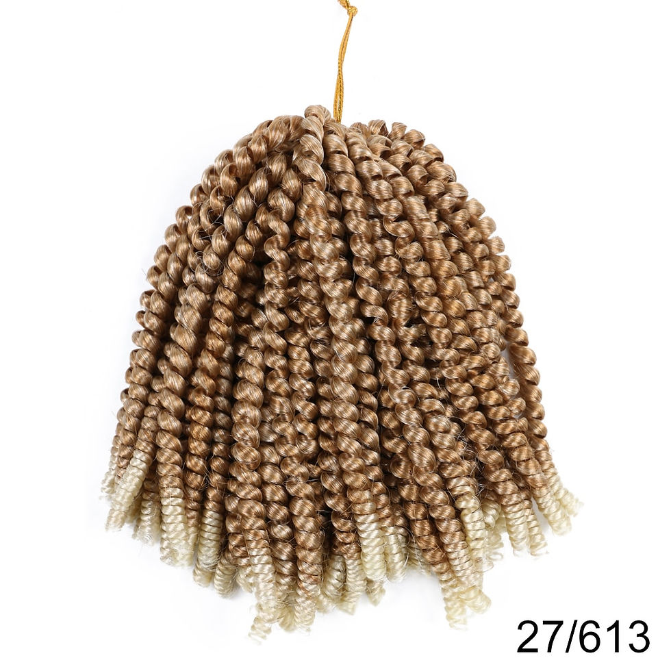 Thumbnail: YunRong Spring Twist Crochet Hair Synthetic Soft Locs 8 12Inches Braiding Hair 