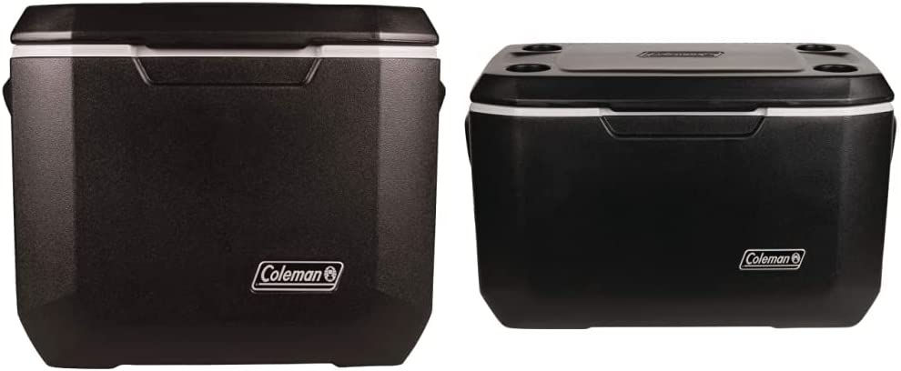 Manzhi Rolling Cooler | 50 Quart Xtreme 5 Day Cooler with Wheels | Wheeled Hard