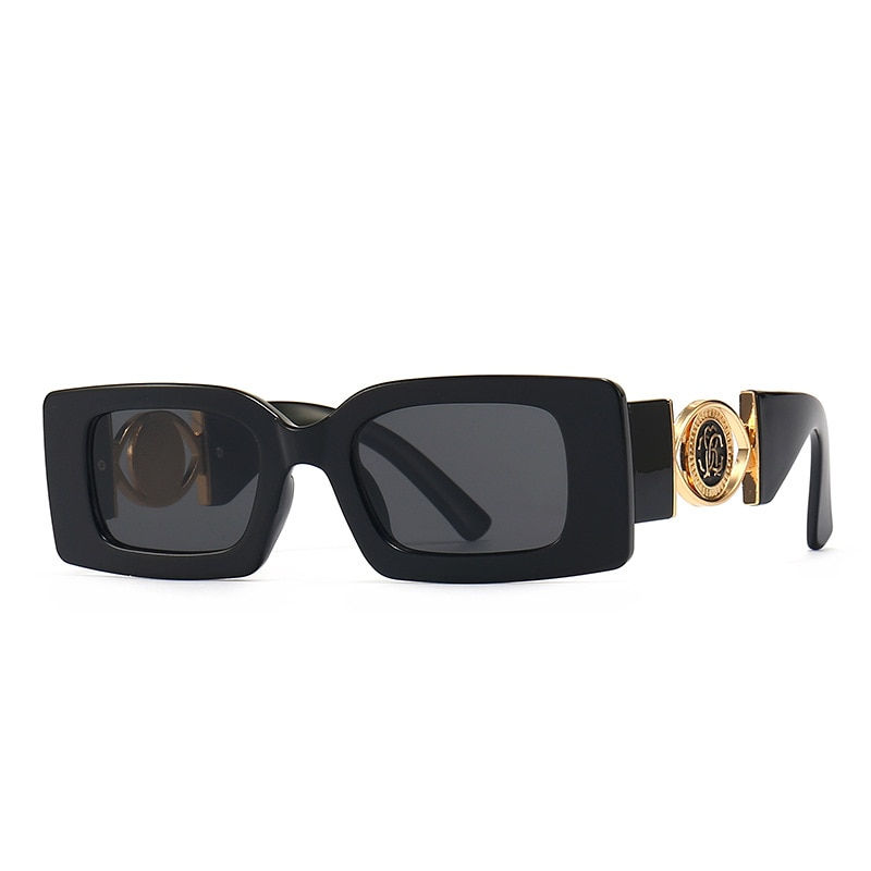Thumbnail: New Rectangle Sunglasses Women Men 2022 Vintage Fashion Square Female Luxury De