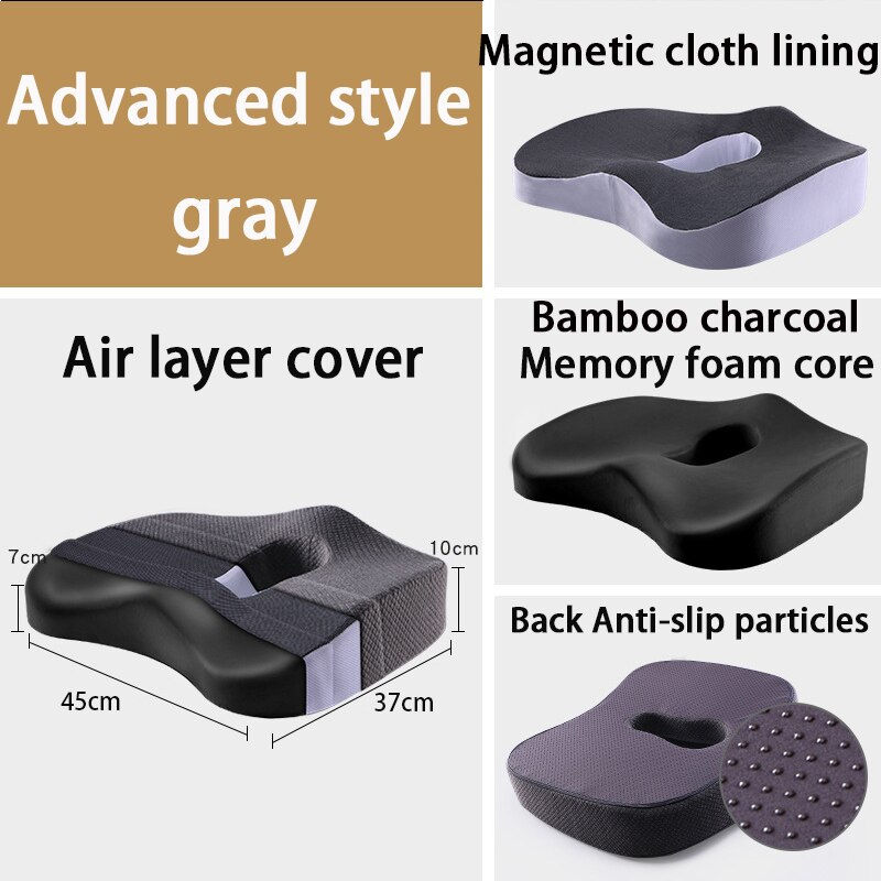 Thumbnail: Memory Foam Lumbar Support Chair Cushion Pillow Orthopedic Seat Cushion For Car