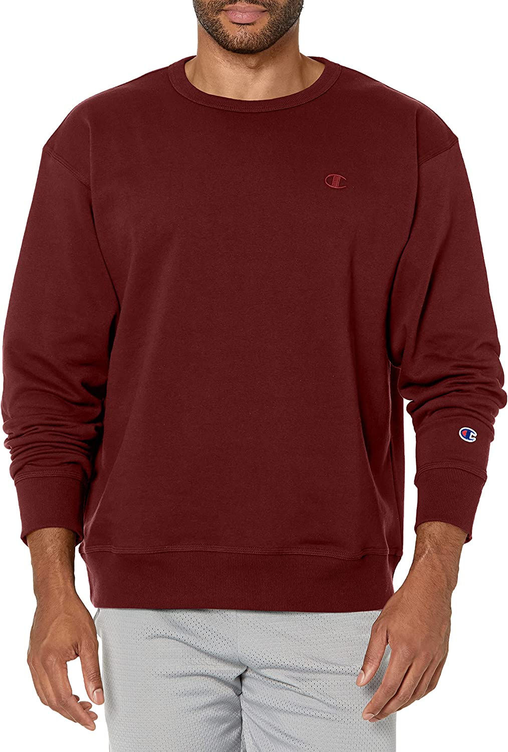 Champion Powerblend Crewneck, Best Crew Sweatshirts for Men(reg. Or Big & Tall)