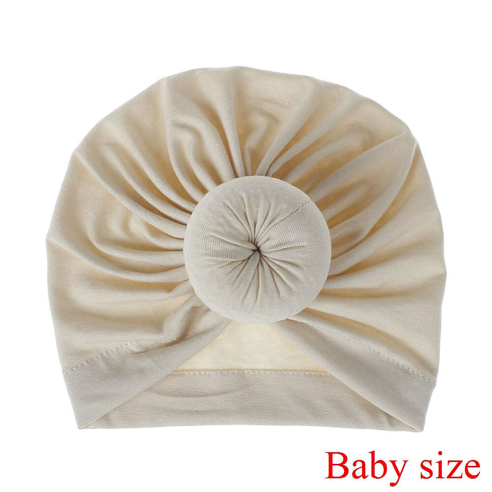 Miniaturbild: Mommy and Baby Round Ball Flower Hat Women Caps Girls Newborn Turban Knot Kids 