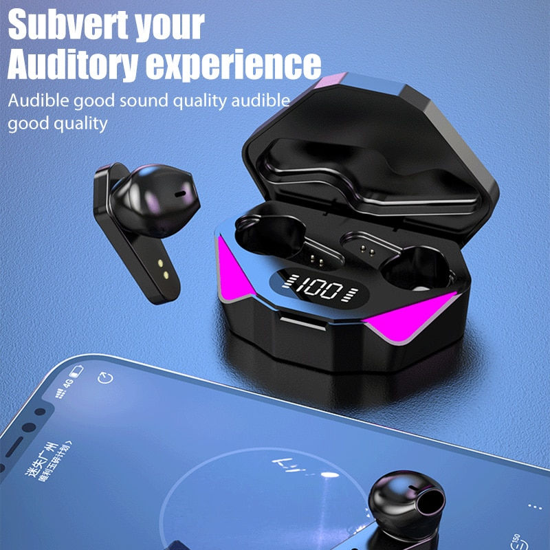 Miniatura: New X15 TWS Earphones Bluetooth Wireless Headphones 65ms Low Latency Earbuds Es