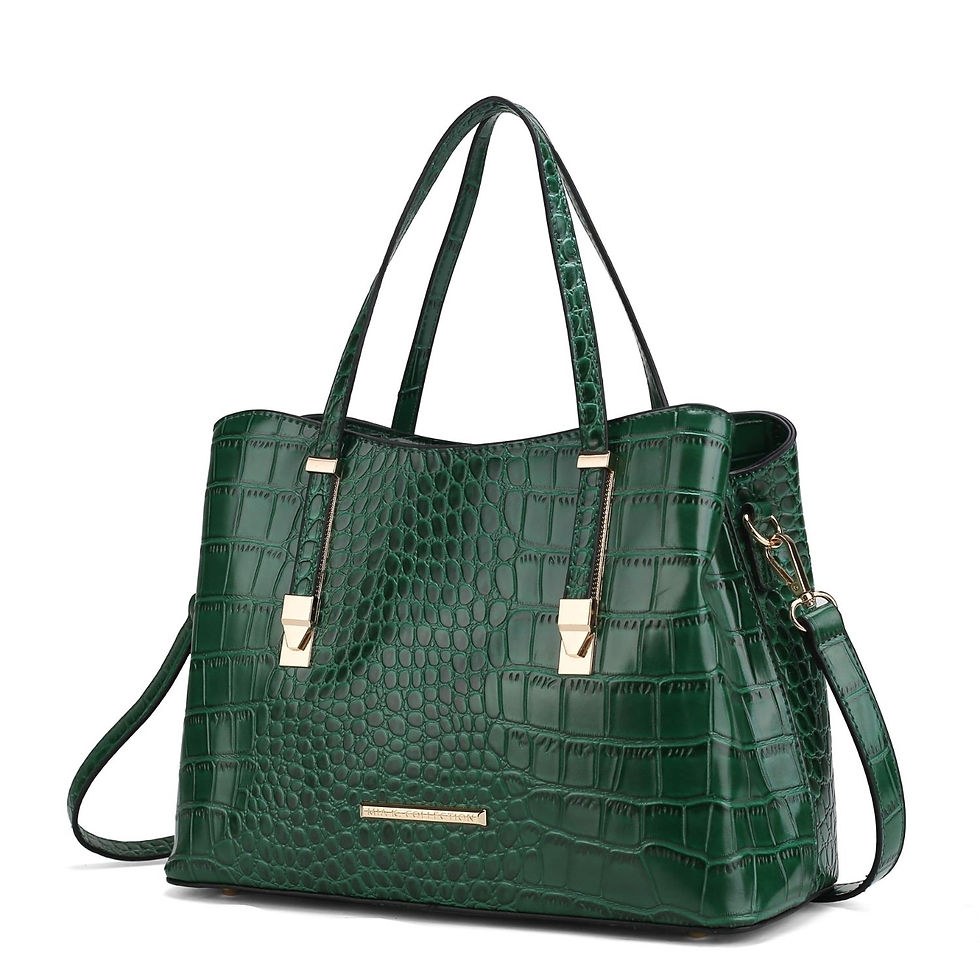 Miniatura: MKF Collection Aurelia Crocodile Embossed Vegan Leather Womens Tote Bag by Mia K