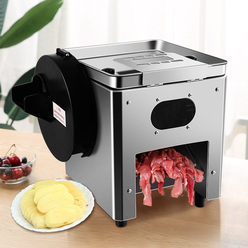 Eectric Automatic Meat Cutter Slicer Commercial Meat Cutting Machine Sainless s