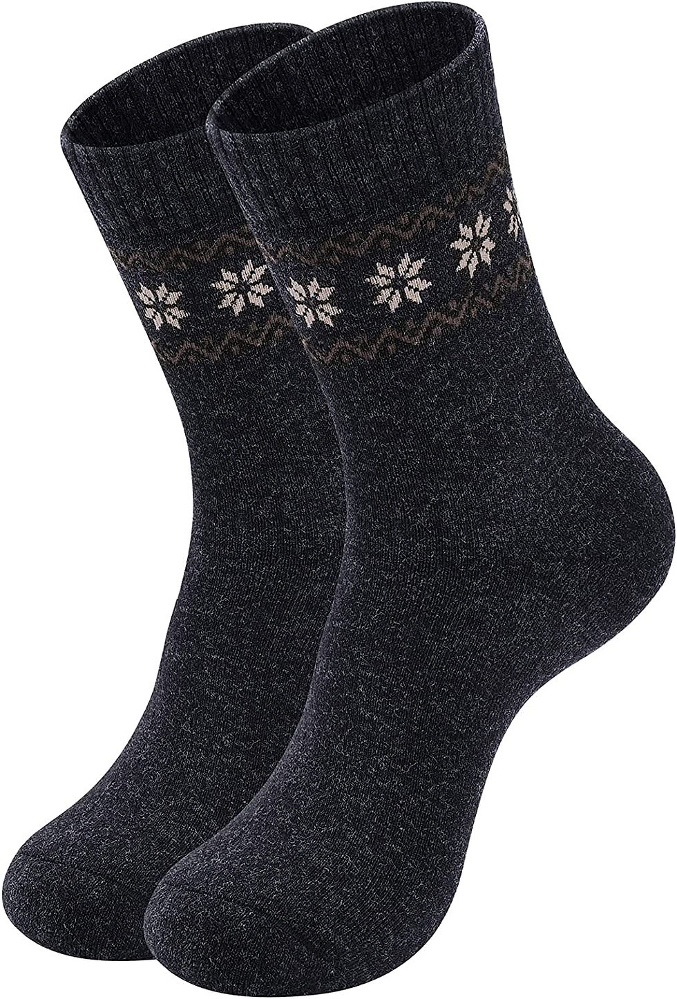 Thumbnail: Pack of 4 Winter Warm Wool Socks Sports Socks Hiking Knit Socks for Women Soft 