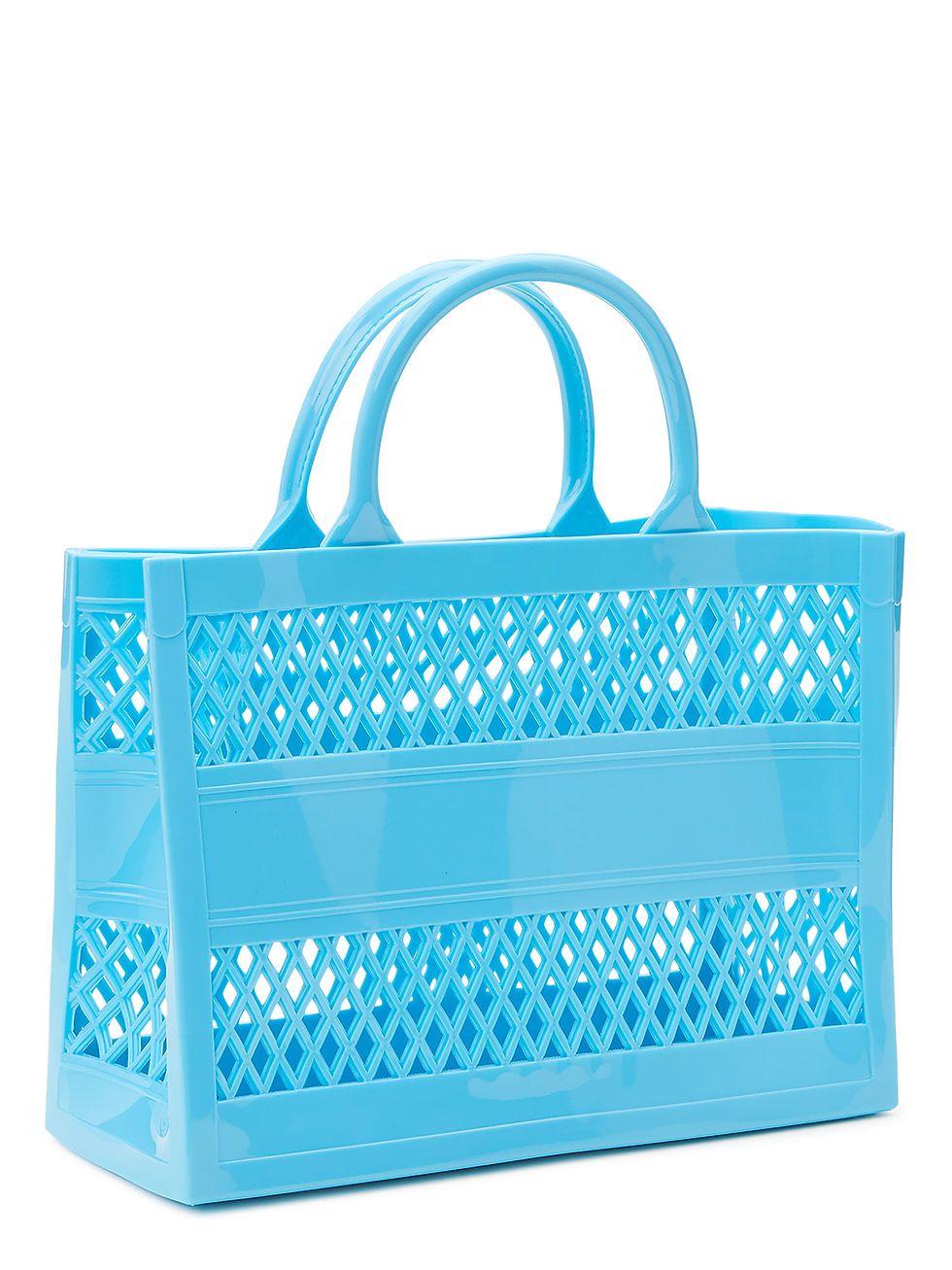 الصورة المصغرة: No Boundaries Women's Jelly Mini Tote Handbag Blue