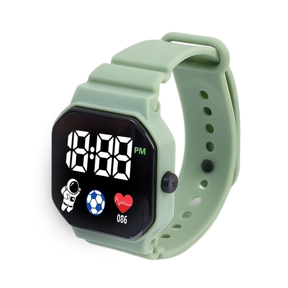 Thumbnail: Children's LED Digital Watch Boy Girl Sport Waterproof Smart Watches Silicone S