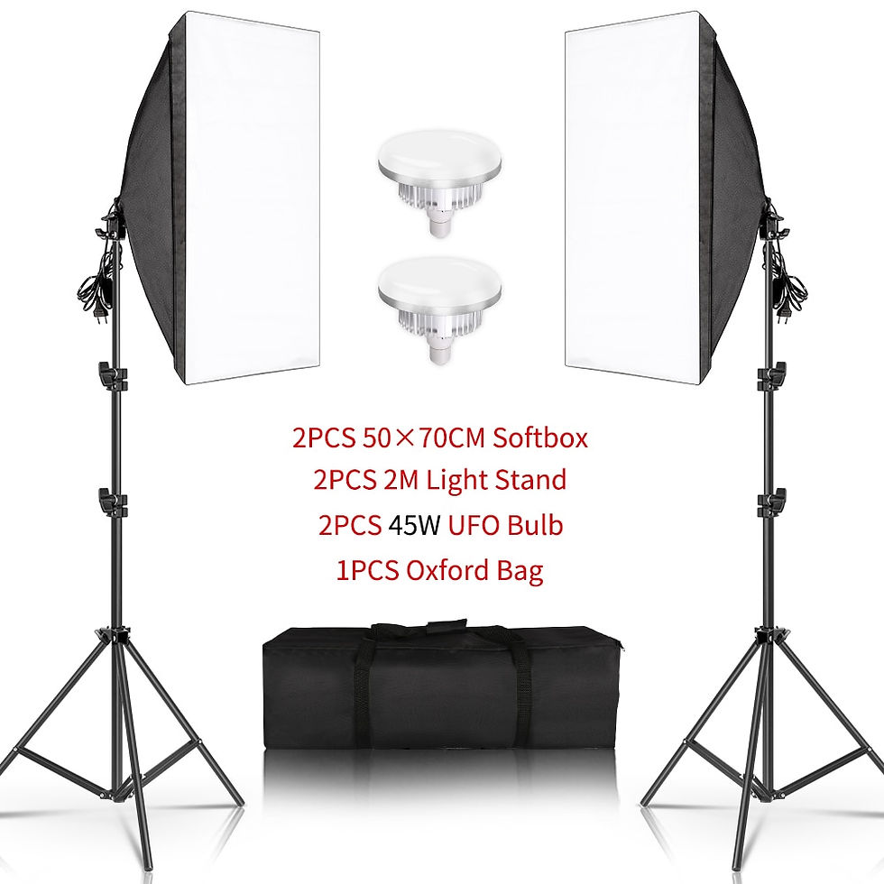 Miniaturbild: SH Photography 50x70CM Softbox Lighting Kits Professional Light Box System With