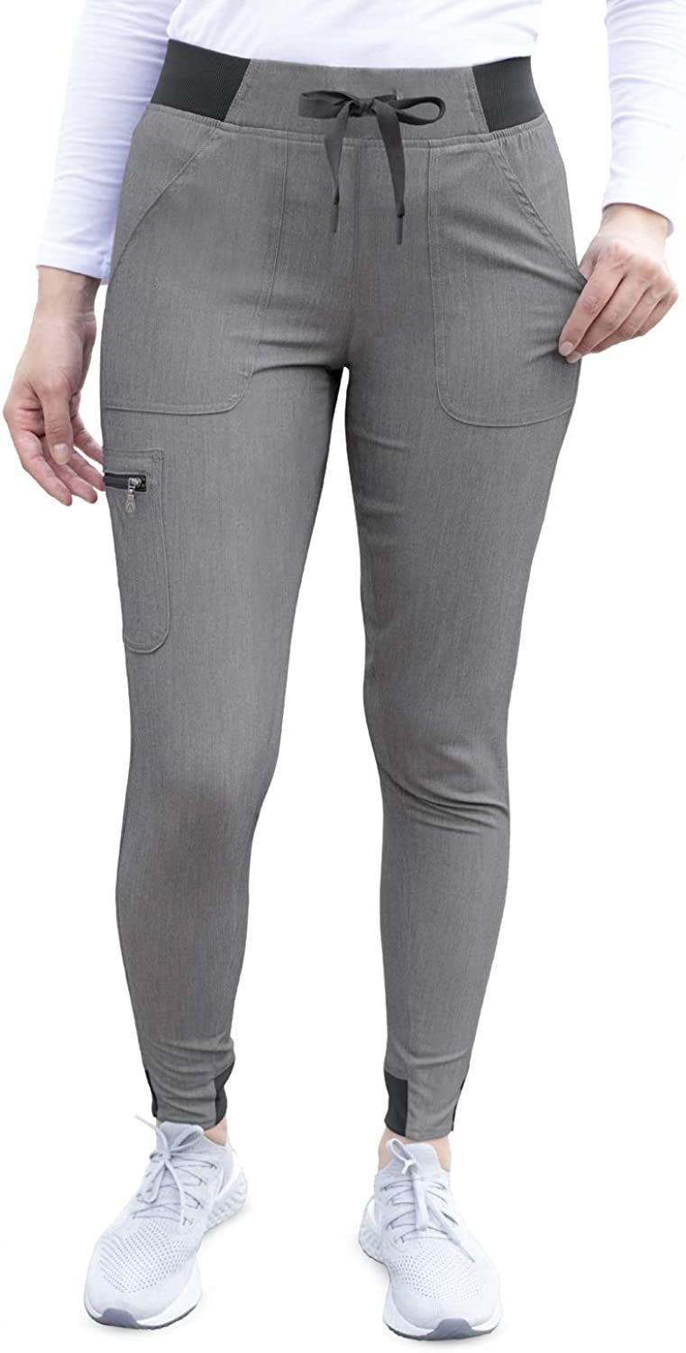Thumbnail: Adar Pro Scrubs for Women - Ultimate Yoga Jogger Scrub Pants