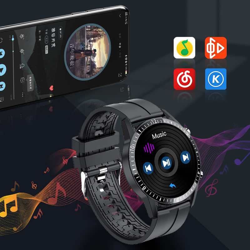 Thumbnail: LIGE Fashion Full Circle Touch Screen Mens Smart Watches IP67 Waterproof Sports