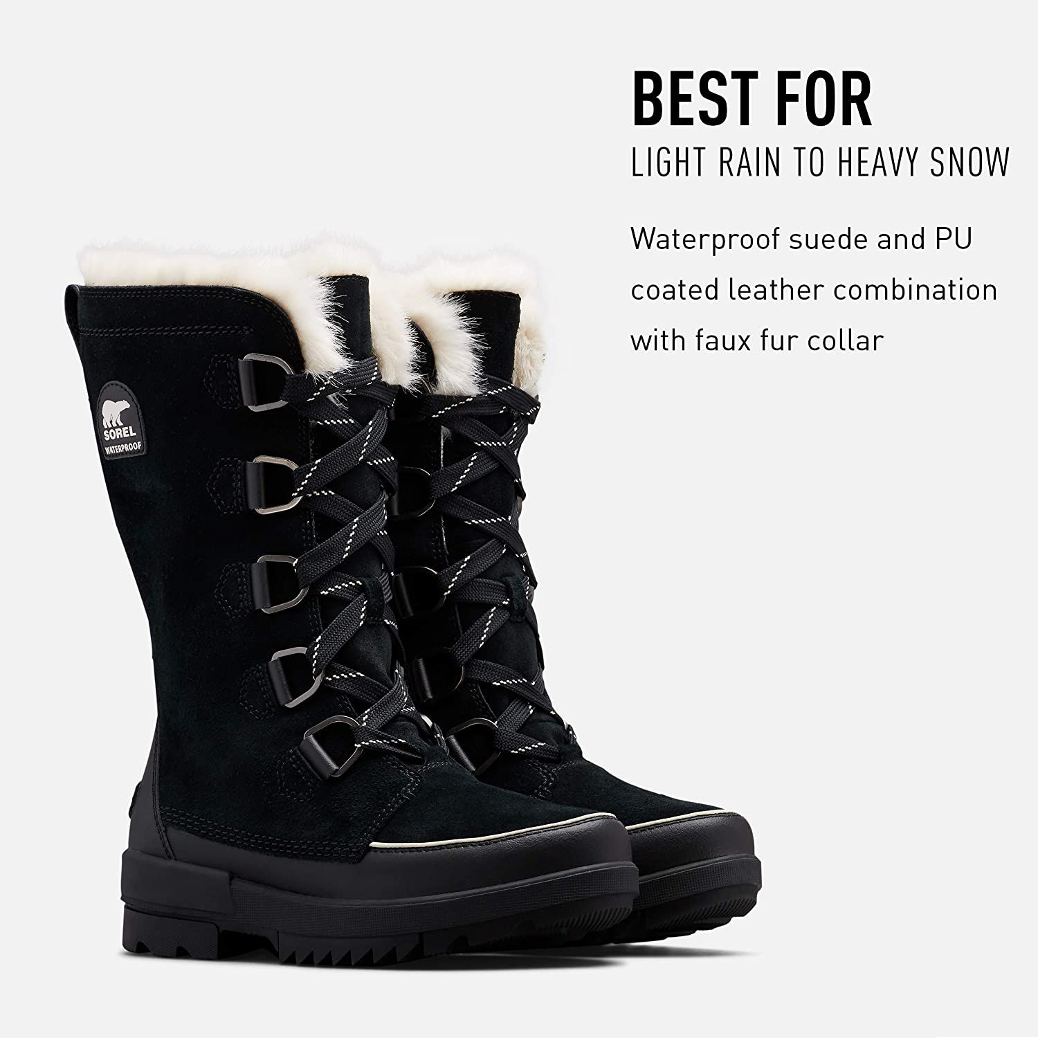 SOREL Women's Tivoli IV Tall Waterproof Boot - Black - Size 7.5