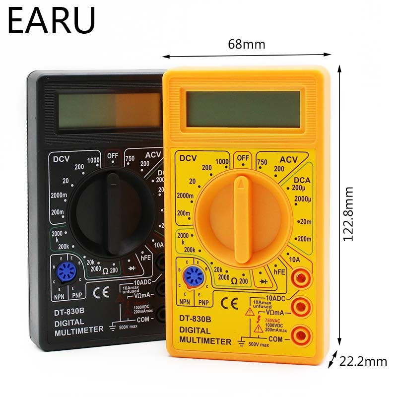 Thumbnail: 1SET LCD Digital Multimeter AC/DC 750/1000V Digital Mini Multimeter probe For V
