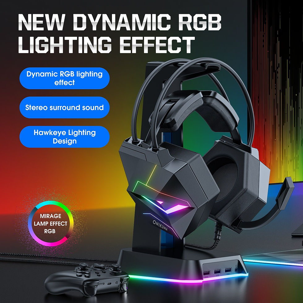 Миниатюра: RGB Gaming Headset Noise Canceling Headphone with HD Mic for PS4 PC Xbox