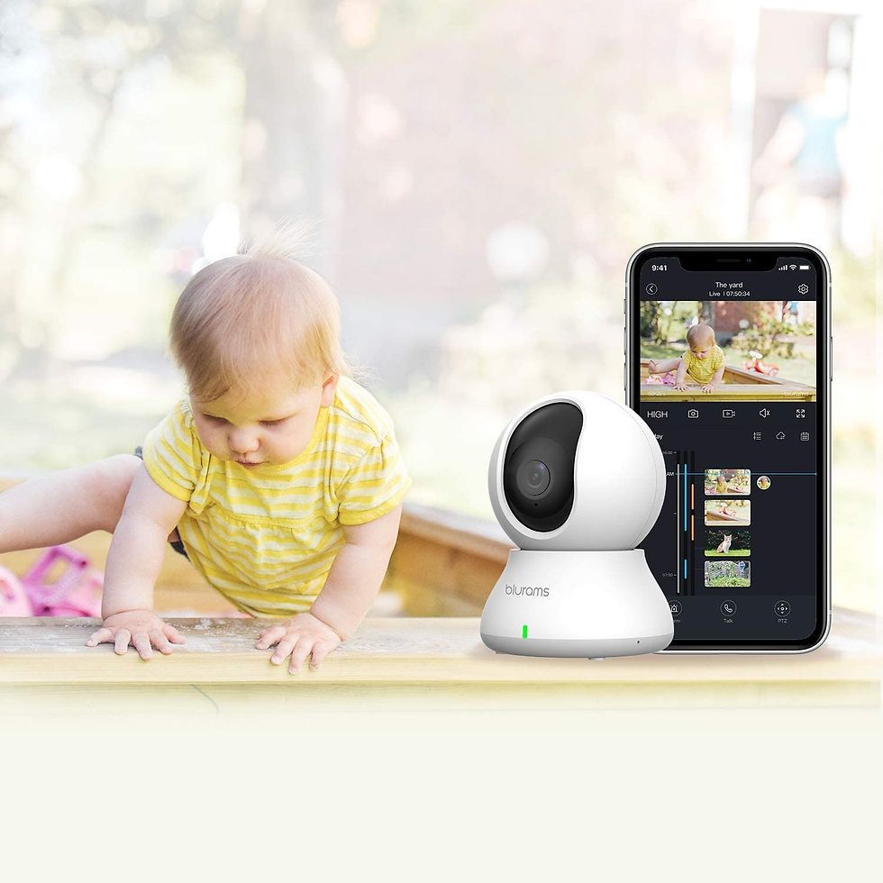 الصورة المصغرة: Security Camera 2K, blurams Baby Monitor Dog Camera 360-degree for Home Securit
