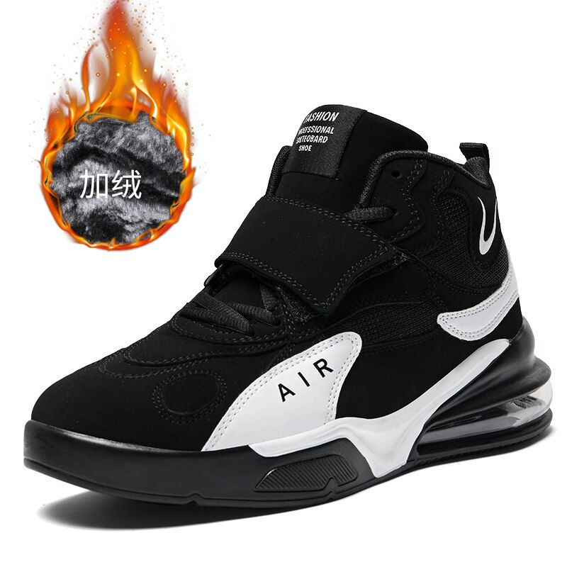 Thumbnail: 2021 Autumn Winter Men Outdoor Casual Sport Basketball Shoes for Male High Top 
