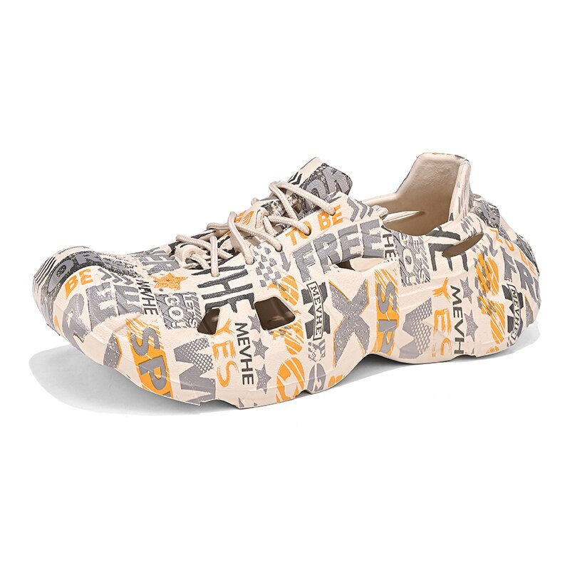 Miniature : Light Men's Slippers 2023 Summer Chef Shoes for Men Outdoor Wading Sandals Soft