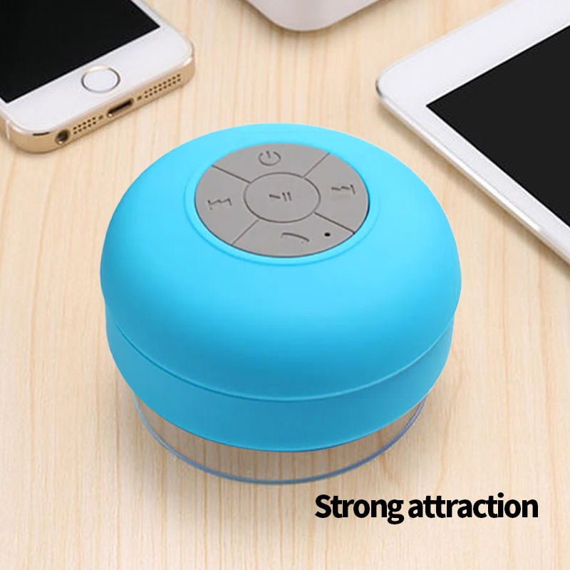 Thumbnail: Bathroom Waterproof Drop Bluetooth Speaker Kitchen With Large Suction Cup Mini 