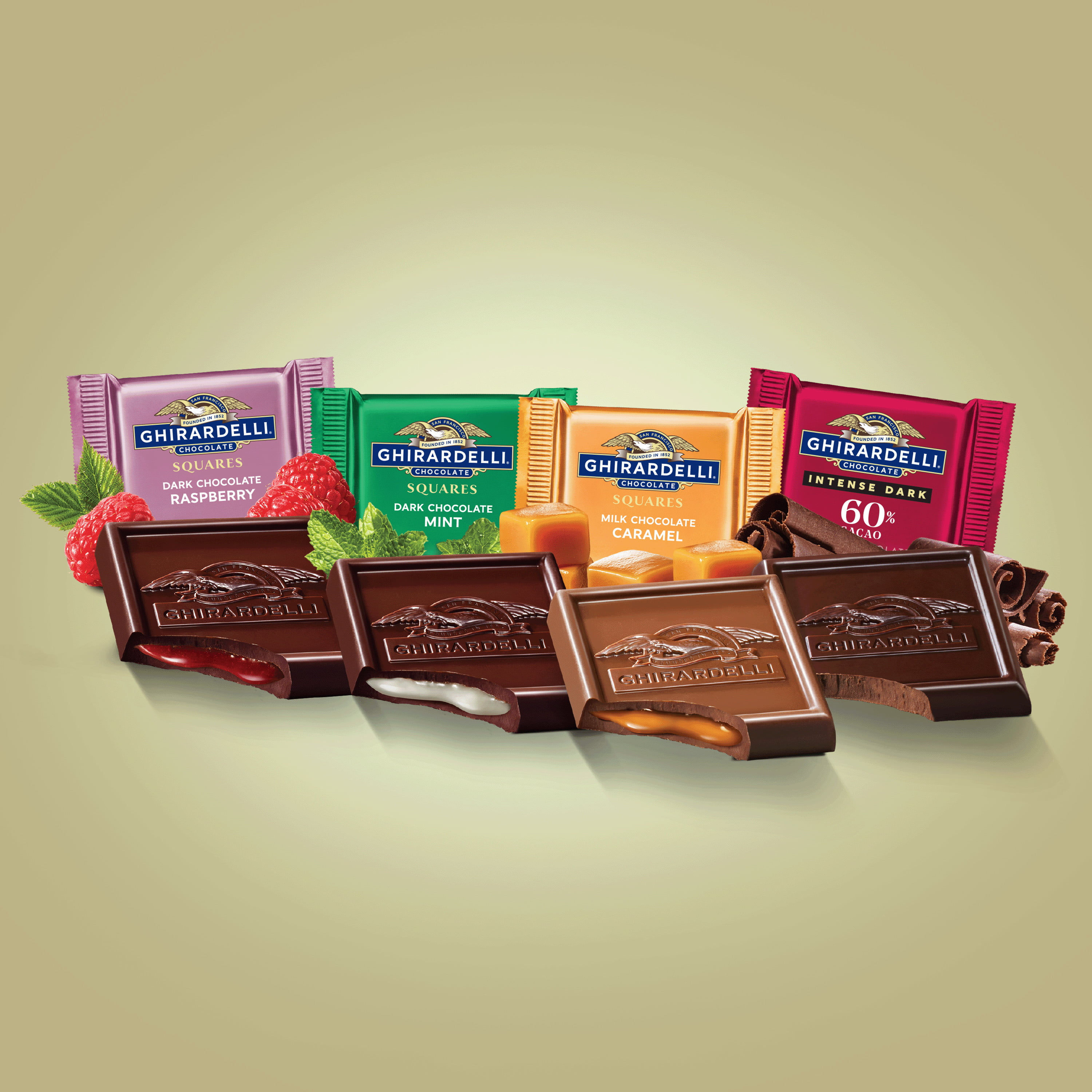 GHIRARDELLI Premium Assorted Chocolate Squares, Chocolate Assortment, 15.77 Oz 