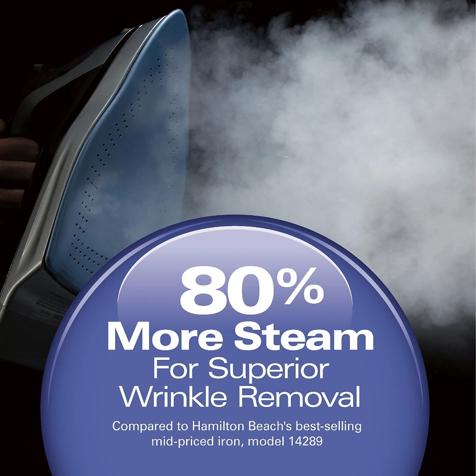 Miniaturbild: Durathon Digital Retractable Cord Iron, Model 19902R Cordless Steam Iron Portab