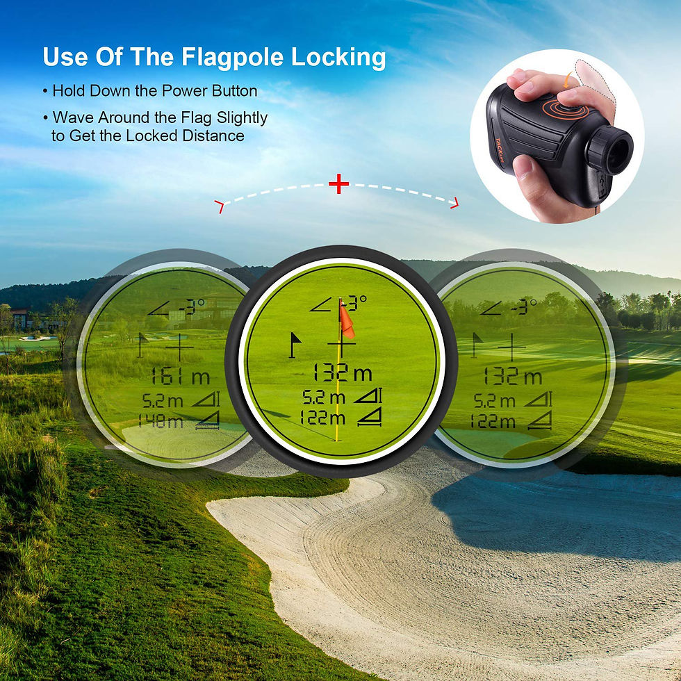 Thumbnail: TACKLIFE®  Laser Range Finder 900 Yard, RangeFinder 7X with Pin/Range/Speed/Sc