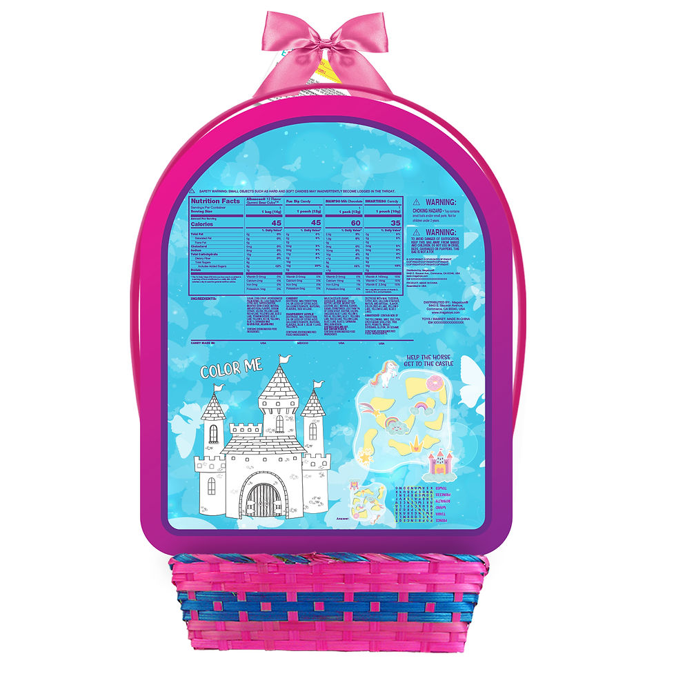 Thumbnail: Megatoys Princess Doll & Pony with Candy Easter Basket Gift Set