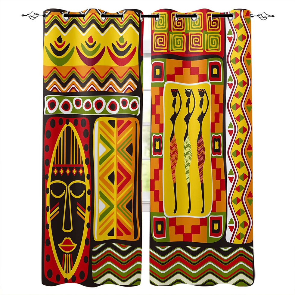 Thumbnail: African Style Window Curtains for Living Room Bedroom Kitchen Modern Curtains H