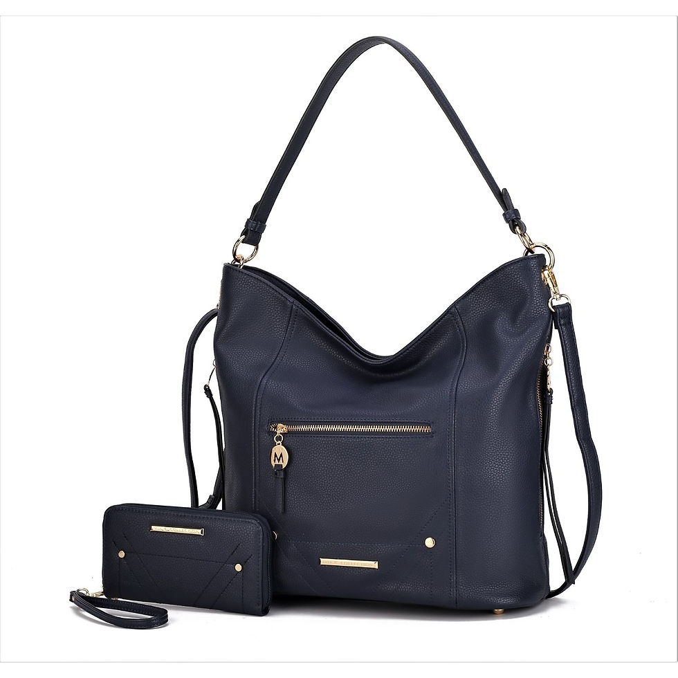 الصورة المصغرة: MKF Collection Jordina Shoulder Handbag by Mia K with Matching Wallet 2 pcs