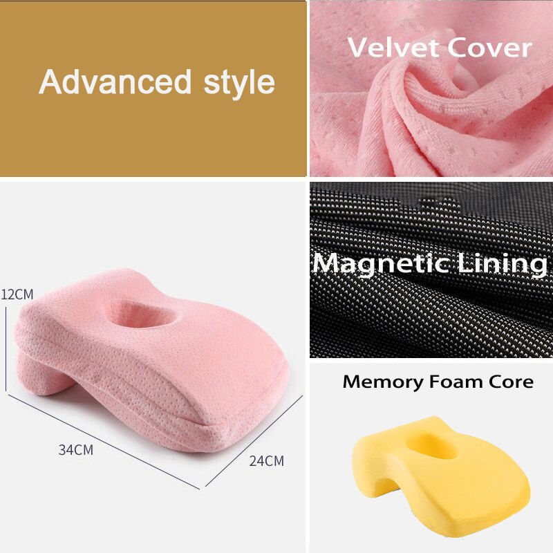 Thumbnail: Memory Foam Nap Pillow For Travel Headrest Neck Support Cushions Office Rest Lu