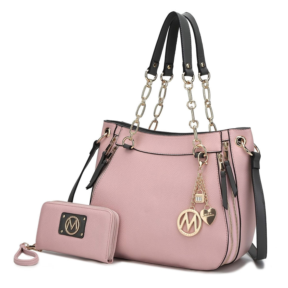 Miniatura: MKF Collection Vegan Leather Shoulder Bag & Wallet Set, Purse Handbag for Women